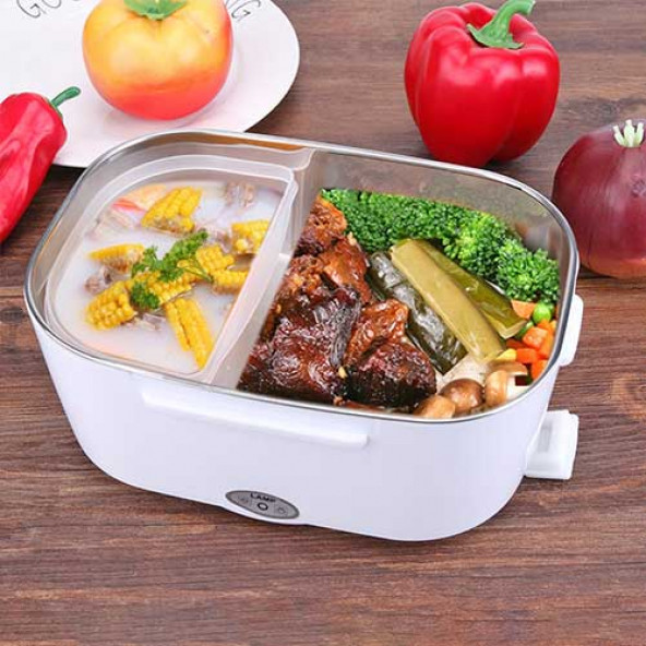 LUNCH BOX Taşınabilir Elektrik Öğle Yemeği Kutusu Yemek Isıtıcı Pirinç Konteyner Ev Araba Için Isıtma