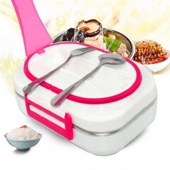 LUNCH BOX Taşınabilir Elektrik Öğle Yemeği Kutusu Yemek Isıtıcı Pirinç Konteyner Ev Araba Için Isıtma - 8