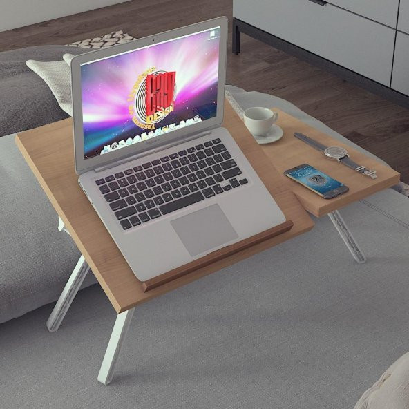 Keyif Tepsisi Katlanır Yükseklik Açı Ayarlı Kitap Okuma PC Laptop Çalışma Sehpası