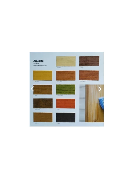 TEK AQUALIFE SU BAZLI AHŞAP KORUYUCU TİK RENGİ (TEAK) 2,5 LT - 2