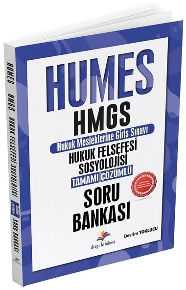 Dizgi Kitap HUMES HMGS Hukuk Felsefesi, Hukuk Sosyolojisi Soru Bankası Çözümlü Dizgi Kitap