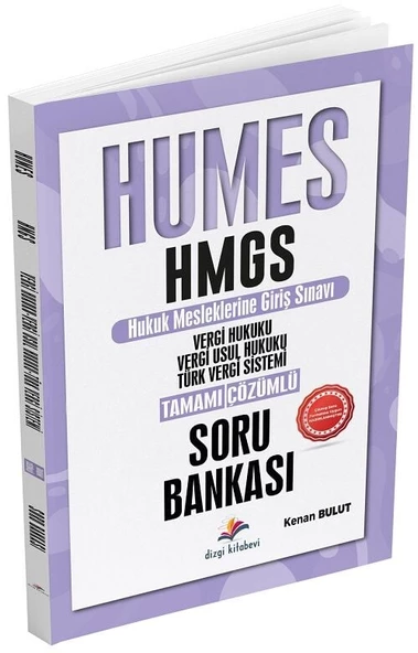 Dizgi Kitap HUMES HMGS Vergi - Vergi Usul Hukuku, Türk Vergi Sistemi Soru Bankası Çözümlü