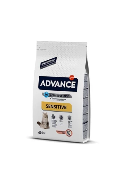 Advance Advance Sensitive Somonlu Yetişkin Hassas Kedi Maması 3 Kg - 4