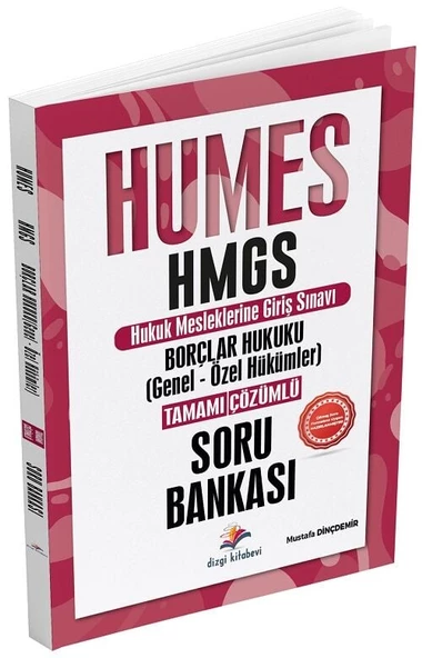 Dizgi Kitap HUMES HMGS Borçlar Hukuku Genel ve Özel Hükümler Soru Bankası Çözümlü