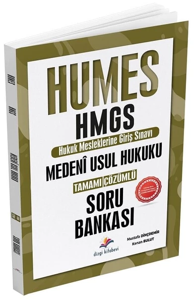 Dizgi Kitap HUMES HMGS Medeni Usul Hukuku Soru Bankası Çözümlü