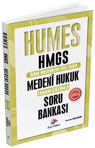 Dizgi Kitap HUMES HMGS Medeni Hukuk Soru Bankası Çözümlü - Mustafa Dinçdemir Dizgi Kitap