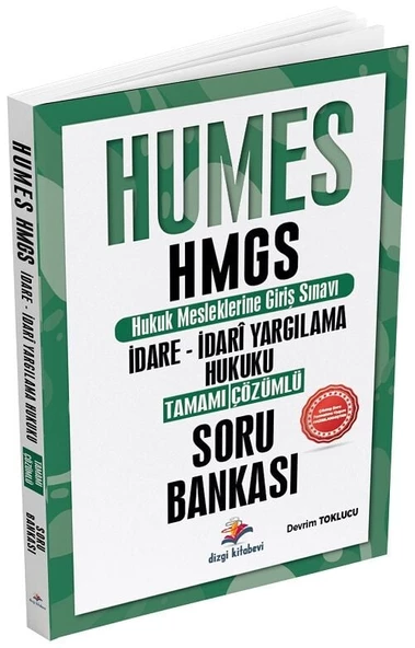 Dizgi Kitap HUMES HMGS İdare - İdari Yargılama Hukuku Soru Bankası Çözümlü - Devrim Toklucu Dizgi