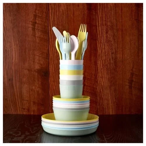 IKEA Kalas Bebek Çocuk 6 Adet Tabak Seti Pastel Tonlar - 4