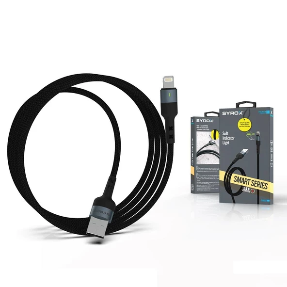 Syrox C135AL 2.4A Hızlı İphone Lightnıng Şarj & Data Kablosu - 3