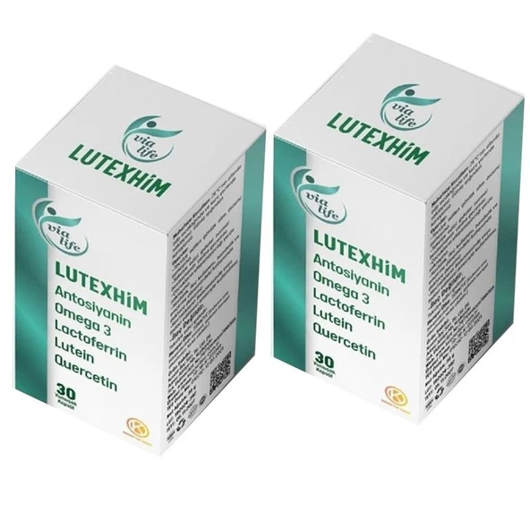 Lutexhim Lactoferrin, Antosiyanin, Omega 3, Quersetin, Lutein, Zeaksantin 30 Soft jel - 2'li ürün görseli
