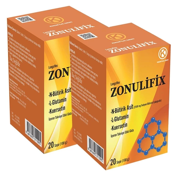 Zonulifix N-Bütirik Asit, L-Glutamin, Kuersetin 20 Şase - 2'li - 2
