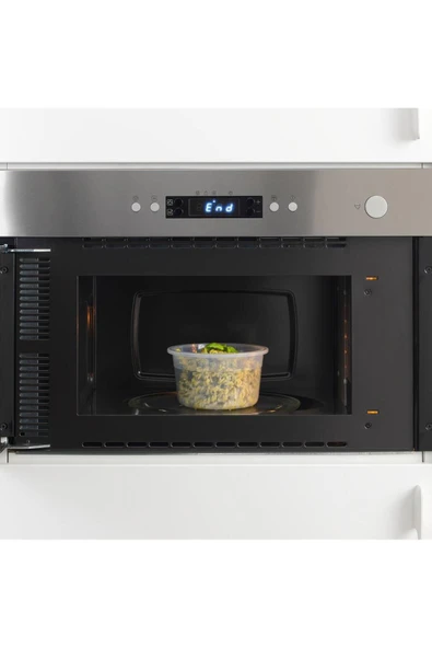 IKEA 365 Kapaklı Plastik Saklama Kabı - 750 ml - Yuvarlak - 3 Adet - Resim 3