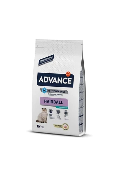 Advance Advance Hairball Sterilized Hindili Kısırlaştırılmış Kedi Maması 3 Kg (STT.06/2024)