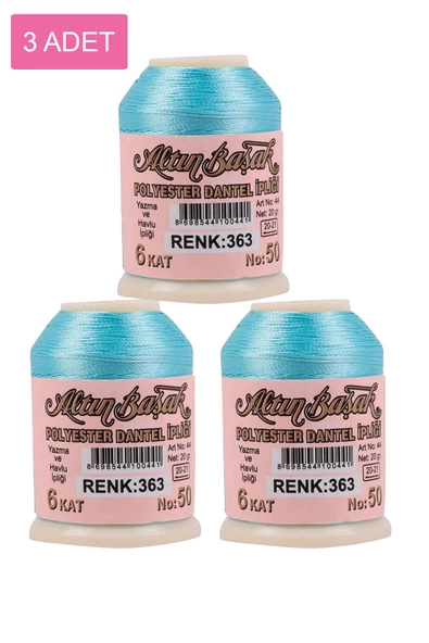 3 Adet Altınbaşak Oya ve Dantel İpi 20 gr -    - No: 363