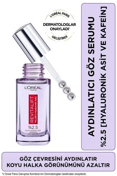 L'Oreal Paris Revitalift Filler %2.5 Saf Hyaluronik Asit Kırışıklık Karşıtı Serum- 20 ml