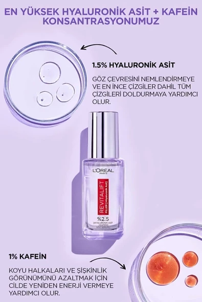L'Oreal Paris Revitalift Filler %2.5 Saf Hyaluronik Asit Kırışıklık Karşıtı Serum- 20 ml - 3