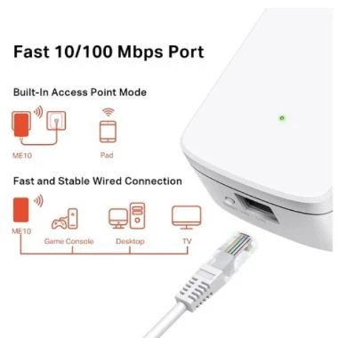 Mercusys ME10 300Mbps Menzil Genişletici Repearter - 3