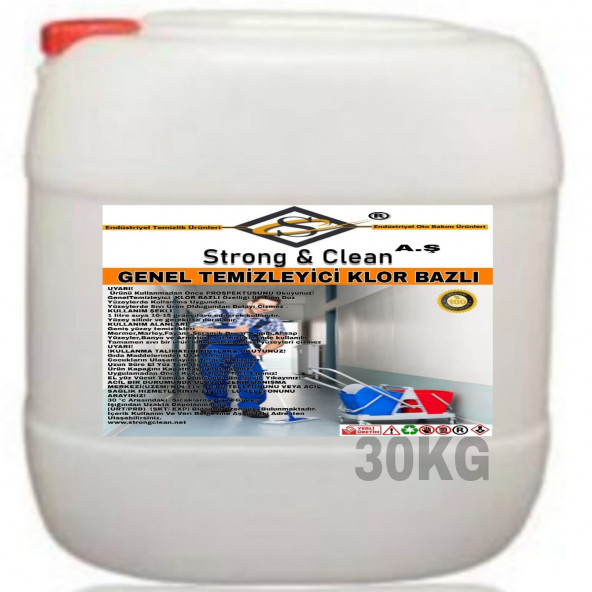 Genel Temizleyici Klor Bazlı 30kg