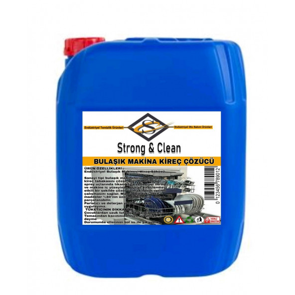 Bulaşık Makine Kireç Çözücü 20KG