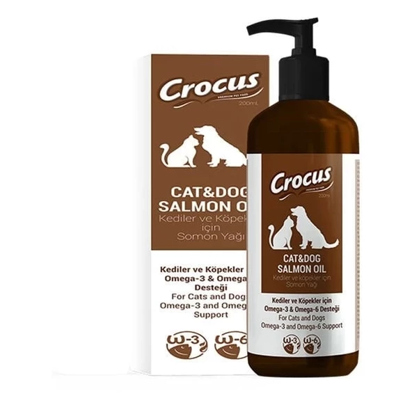 Crocus Salmon Oil Kedi ve Köpek Somon Yağı 200 Ml - 2