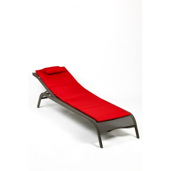 Trendy Sunbed - Kişiye Özel Taşınabilir Kırmızı Plaj & Kamp Minderi - 3
