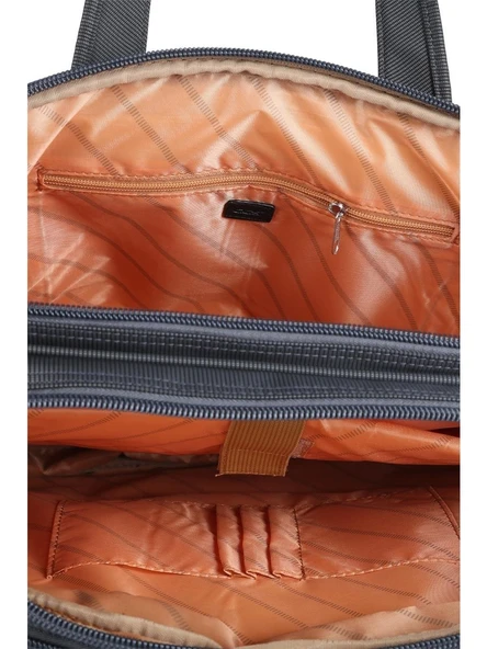 Ççs 71242 Gri Kumaş Laptop Bölmeli Evrak Çantası - 5