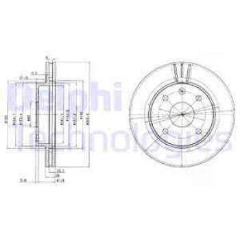 ON FREN AYNASI HAVALI 256mm EVANDA 02--LACETTI 05--REZZO 00-- - DELPHI BG4003