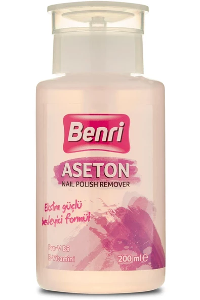 Benri Ekstra Güçlü Pompalı Aseton 200 Ml