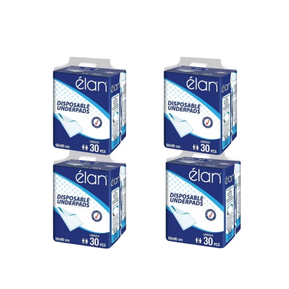 ELAN YATAK KORUYUCU ÖRTÜ 60x90 CM 30'LU 4 PAKET