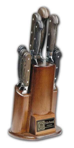 Sürbısa 61504YM - Sürmene Yöresel Mutfak Bıçağı Seti - 10 lu Set