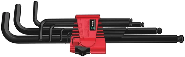 Wera 950/9 Hex-Plus 9 lu Topbaş Alyan Set 05022086001