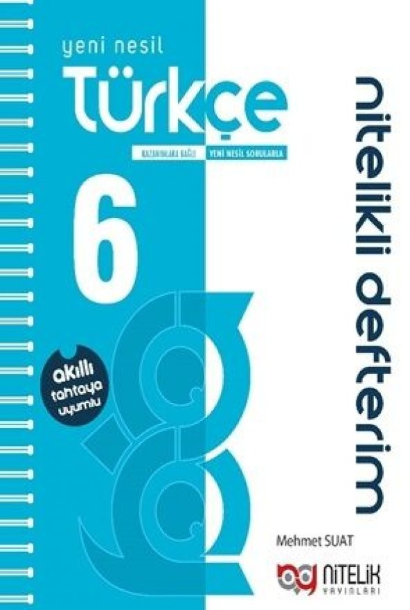 6. Sınıf Yeni Nesil Türkçe Nitelikli Defterim