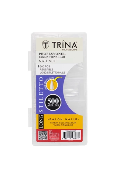 Trina Takma Tırnak 500 ‘lü Kutulu (long Stiletto ) - 15