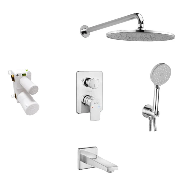 Eca Dalia Ankastre 7 Parça Duş Seti - 3 Yollu 102199771