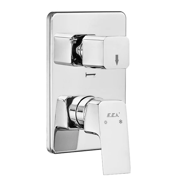 E.C.A. Tiera 102199770 Ankastre 3 Yollu Duş Seti - 6