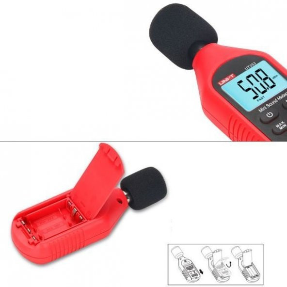 Unit-T UT 353 Mini Dijital Ses Seviye Ölçer DesibelMetre - 4