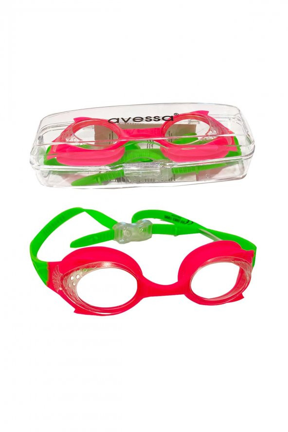 Avessa Çocuk Yüzücü Gözlüğü Pembe-Yeşil GS28-2