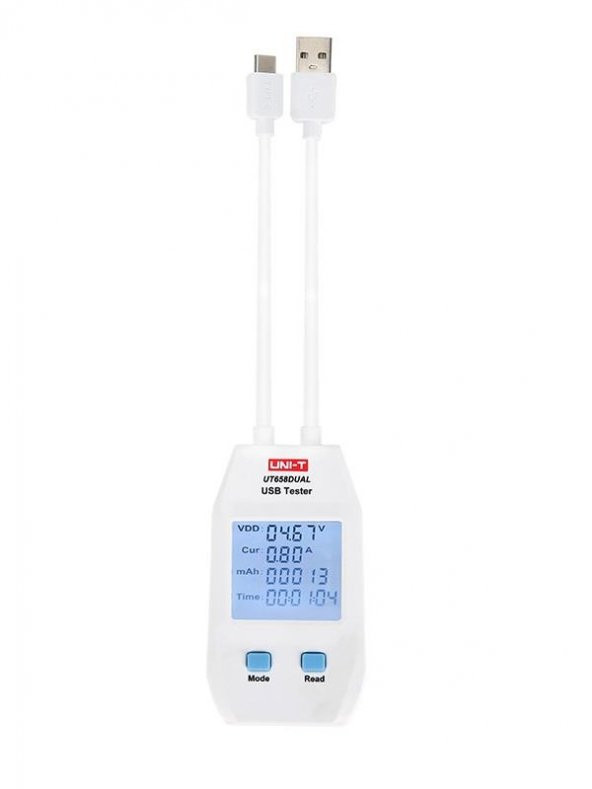 UNI-T  UT 658DUAL Usb ve Type C Test Dedektörü 4/24 Vdc - 2