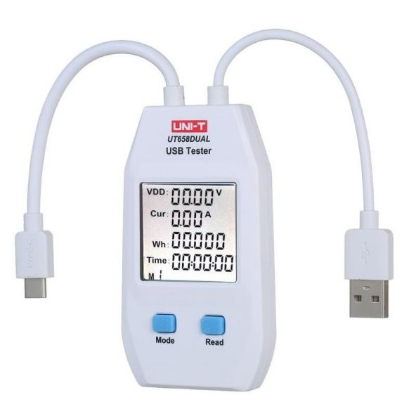 UNI-T  UT 658DUAL Usb ve Type C Test Dedektörü 4/24 Vdc - 6