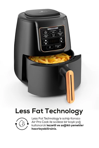 Air Pro Cook Xl 2 In 1 Konuşan Airfryer Black Cooper 4 Kişilik - 7