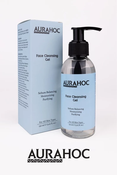 AURAHOC Liçi Özlü Arındırıcı & Sebum Dengeleyici Yüz Temizleme Jeli 150ml Taze Ve Dengeli Cilt