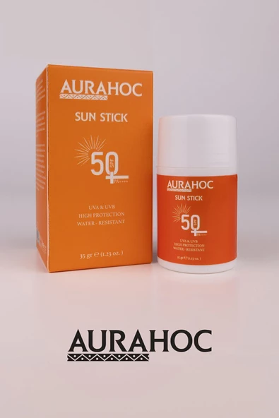 AURAHOC Leke Karşıtı Stick Güneş Kremi 35gr Spf 50 Mineral Filtreli Yüksek Koruma - 5