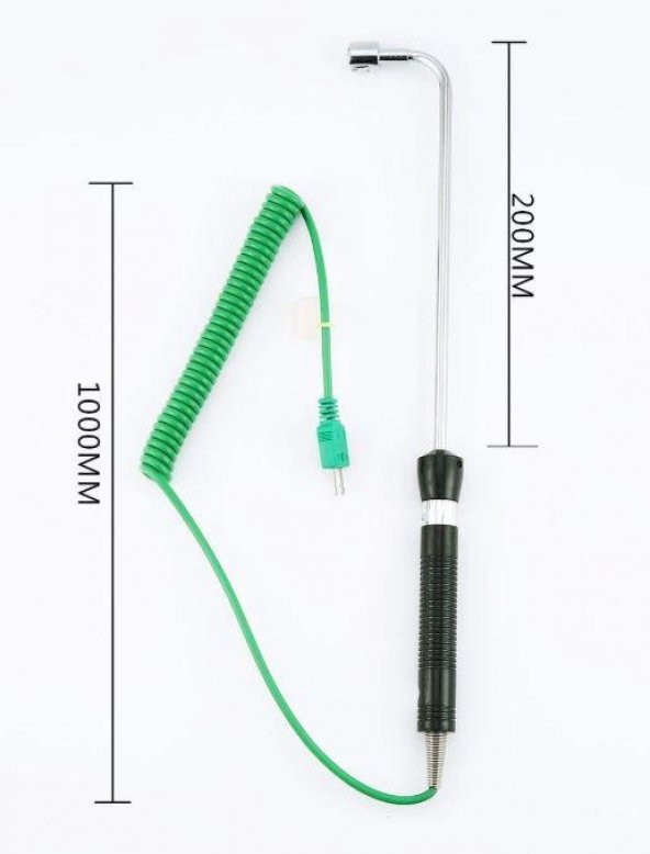 UNI-T UT-T07 K TYPE YÜZEY TEMASLI  SICAKLIK PROBU -50 / +500 DERECE  200MM 90 DERECE - 3