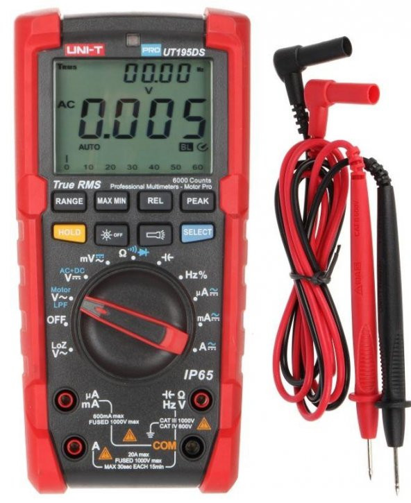 Unı-t Ut 195ds Profesyonel True Rms Dijital Multimetre 20a Ac/Dc