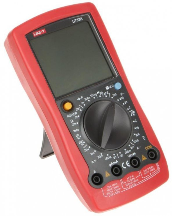 Unı-t  Ut 58A Dijital Multimetre Dc 1000v Ac 750v Ac/Dc 20a UT58A - Resim 3