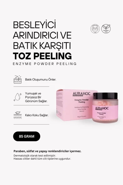 AURAHOC Enzim Peeling Toz Temizleyici 85gr - 2