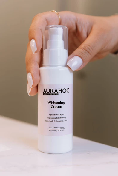 AURAHOC Hint Dutu Özlü Yüz Ve Hassas Bölge Beyazlatıcı Krem Doğal Parlaklık Ve Eşit Cilt Tonu - 5
