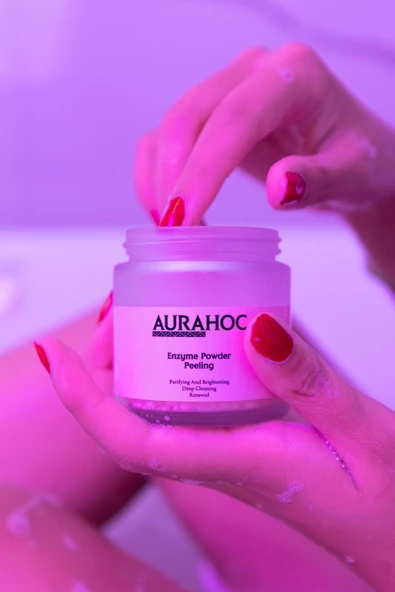 AURAHOC Enzim Peeling Toz Temizleyici 85gr - 4