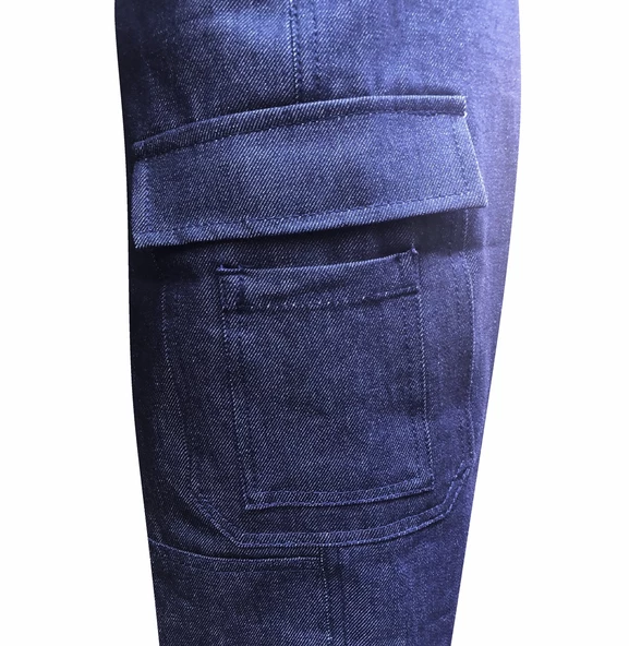 Samteks Reflektörlü Denim Kot Pantolon - 3