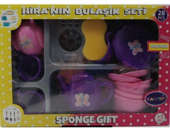 Kartoy Oyuncak Hiranın Bulaşık Oyun Seti 28 Parça-0748